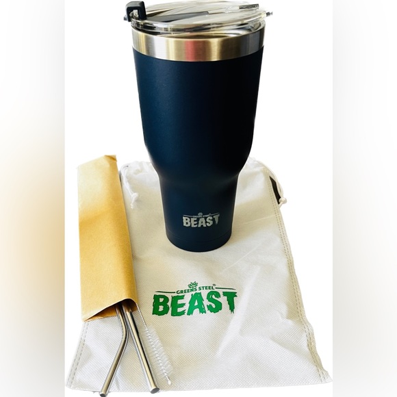 Greens Steel 40oz Reusable Stainless Steel Double Insulated Coffee Tumbler NWOT - Picture 6 of 9